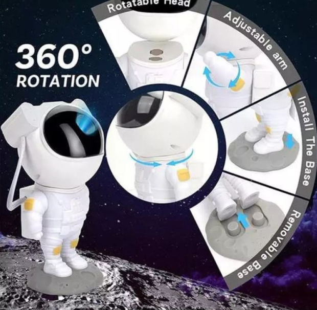 Proyector Astronauta De Galaxia Grande