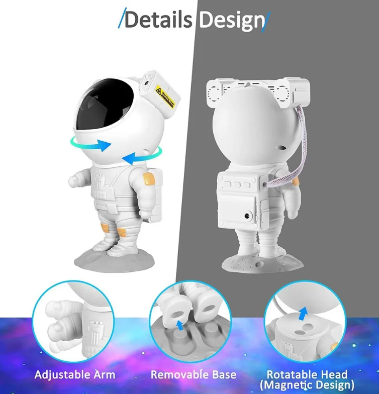 Proyector Astronauta De Galaxia Grande